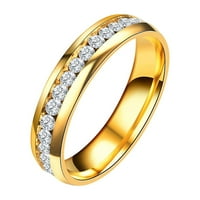 ханксиулин матирана свила шема инкрустирани кристал прстен легура жени исклучителен прстен моден накит подарок прстени за пријатели