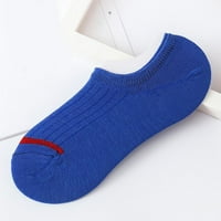 Папучи за чорапи 1пар Унизе Удобни Ленти Памучни Чорапи Влечки Кратки Чорапи До Глуждот Сини