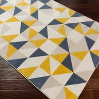 Јозеф жолт сива модерна килим од 2 '3'
