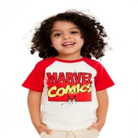 Marvel Comics Toddler Boy 5PK Tees со краток ракав-Spider-Man, Hulk, Captain America, Iron Man, големини 2T-5T