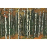 Парвез Таџ Есенска шума Сликарство печатење на завиткано платно