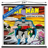 Стрипови-Бетмен-Покритие # Ѕид Постер Со Дрвена Магнетна Рамка, 22.375 34