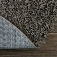4 'Цврсто сива преодна тркалезна област за фрлање килим