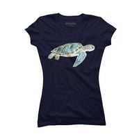 Море желка Јуниори Морнарица Сина Графички Маичка-Дизајн Од Страна На Луѓето Л