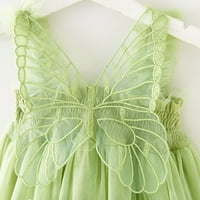 Мали Девојки Пеперутка Без Ракави Тул Трегери Фустан Танц Партија Принцеза Фустани Облека