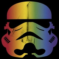 Junior's Star Wars Голема виножито гордост Stormtrooper Graphic Tee Black Tee