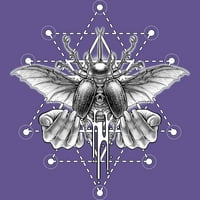 Виња Не. Јуниори Виолетова Графичка Маичка-Дизајн Од Луѓе Л