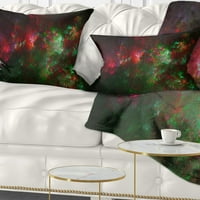 DesignArt Multi Color Starry Fractal Sky - Апстрактна перница за фрлање - 12x20
