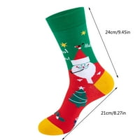 Женски Чорапи Мажи Men Зима Божиќ Печатени Божиќни Подароци Мода Задебелени Топли Чорапи Чорапи
