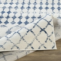 Уметнички ткајачи Роми племенски килим, темно сина, 7'10 10