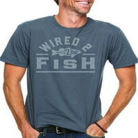 Wired2fish Тон на маица со лого - црвена, 2xlarge