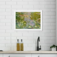 Студиото Wynwood Prints Claude Monet - Вода лилјани цветни и ботанички флорали wallидни уметности печатени зелени 19x13