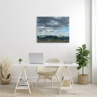 Stuple Industries Надворешни облаци Руралниот планински опсег Врвови Пејзаж за сликање на пејзаж завиткано платно печатено wallид уметност, дизајн од непознат