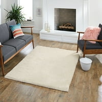 Подобри домови и градини ванила сон полиестерски памук копачки килим