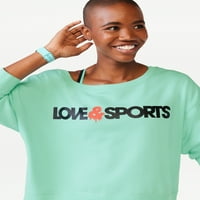 Loveубов и спортско женско француско териско крзно лого, џемпер, големини XS-3XL